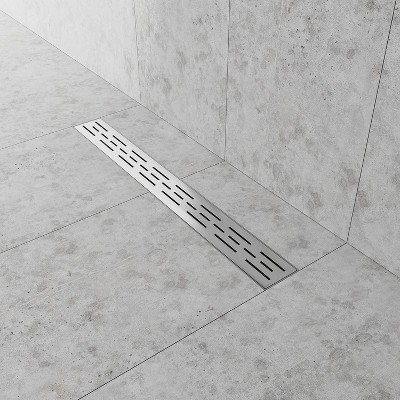 Hydroware Linear Shower Drain - C06 Brushed - 24 Inches