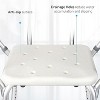 Shower Seat with Adjustable Height, Padded Armrests and Backrest, 350 Lb Capacity, Slip-Resistant Bathtub Shower Chair for Seniors and Disabled - 4 of 4