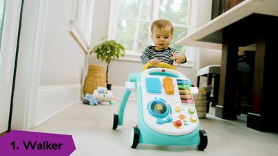 Baby Einstein Musical : 4-in-1 Target And Roll Baby Mix Walker Activity \'n Table