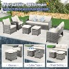 RUMSEM Patio Sectional Wicker Rattan Sofa Set with Storage Box - 4 of 4