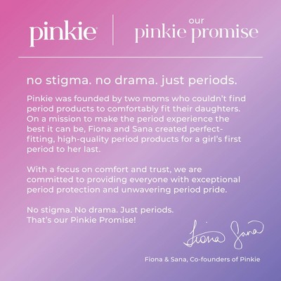 Pinkie Tween & Teen Organic Cotton Tampon Multipack - Light & Regular Absorbency - 36ct