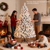 7.5ft Snow Flocked Artificial Christmas Tree W/1405 Branch Tips - 2 of 4