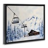 Stupell Industries Winter Ski Lift Cabin Floating Frame Canvas Art - 2 of 4