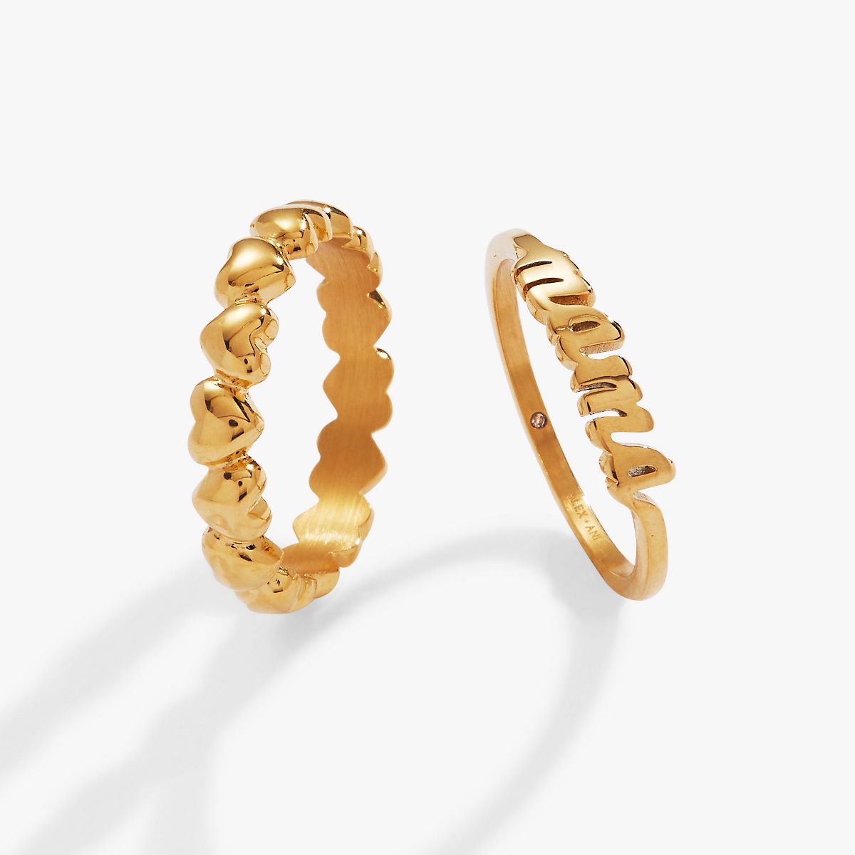 Alex and Ani Mama Ring Set of 2 - thumbnail 3