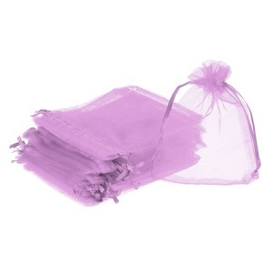 Unique Bargains Drawstring Mini Gift Candy Christmas Party Wedding Organza Bags 50 Pcs - 1 of 4
