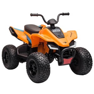 Licensed McLaren 24V Kids Ride-On Car, Electric 4-Wheeler Quad ATV w/ 2 Speeds, LED, Bluetooth & Music - 1 of 4