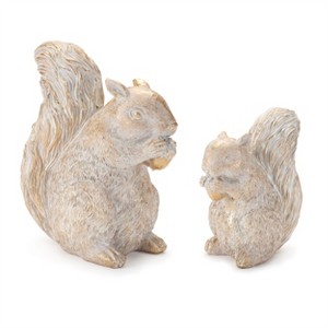 Etched Squirrel with Acorn Figurine (Set of 2) - 1 of 4
