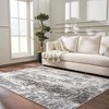 Hauteloom Junko Gray & Blue Marble Area Rug - 2 of 4