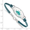 Black Bow Jewelry Sterling Silver Zeta Tau Alpha Greek Life Strand Bracelet 7 Inch - 2 of 3