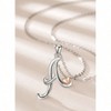 Initial Necklaces 26 Letter with Rose Gold Heart - 18 Inch Chain , Popular styles for 2026+year - 2 of 4