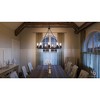 Urban Ambiance Luxury Luxe Industrial Chandelier,  34-1/2"H x 36"W,  Charcoal Finish, UHP2245 - 2 of 4