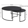 Uttermost Barnette Modern Nesting Coffee Tables S/2 - 3 of 4