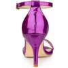 Allegra K Women's Stiletto Heels Rhinestone Ankle Strap Sandals - 3 of 4