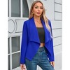 Coolmee Women's Casual Blazer Lightweight Long Sleeve Open Front Office Workwear Jacket - 2 of 4