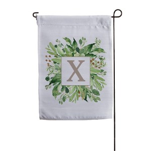 Personalization Mall Spring Greenery Personalized Letter Garden Flag - 1 of 1