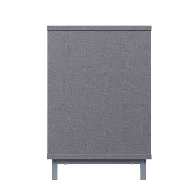 Modern Brighton 65'' Gray TV Stand with Glass Shelving