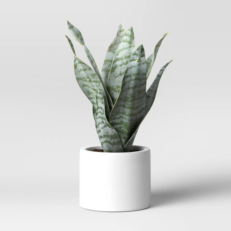 8&#34; x 5&#34; Artificial Snake Plant in Pot - Threshold&#8482;, 1 of 12