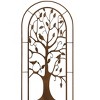 Set of 2 Red Iron Tree Screens 47.5"H Elegant Outdoor Indoor Divider With Bird Accents By Melrose - 2 of 3
