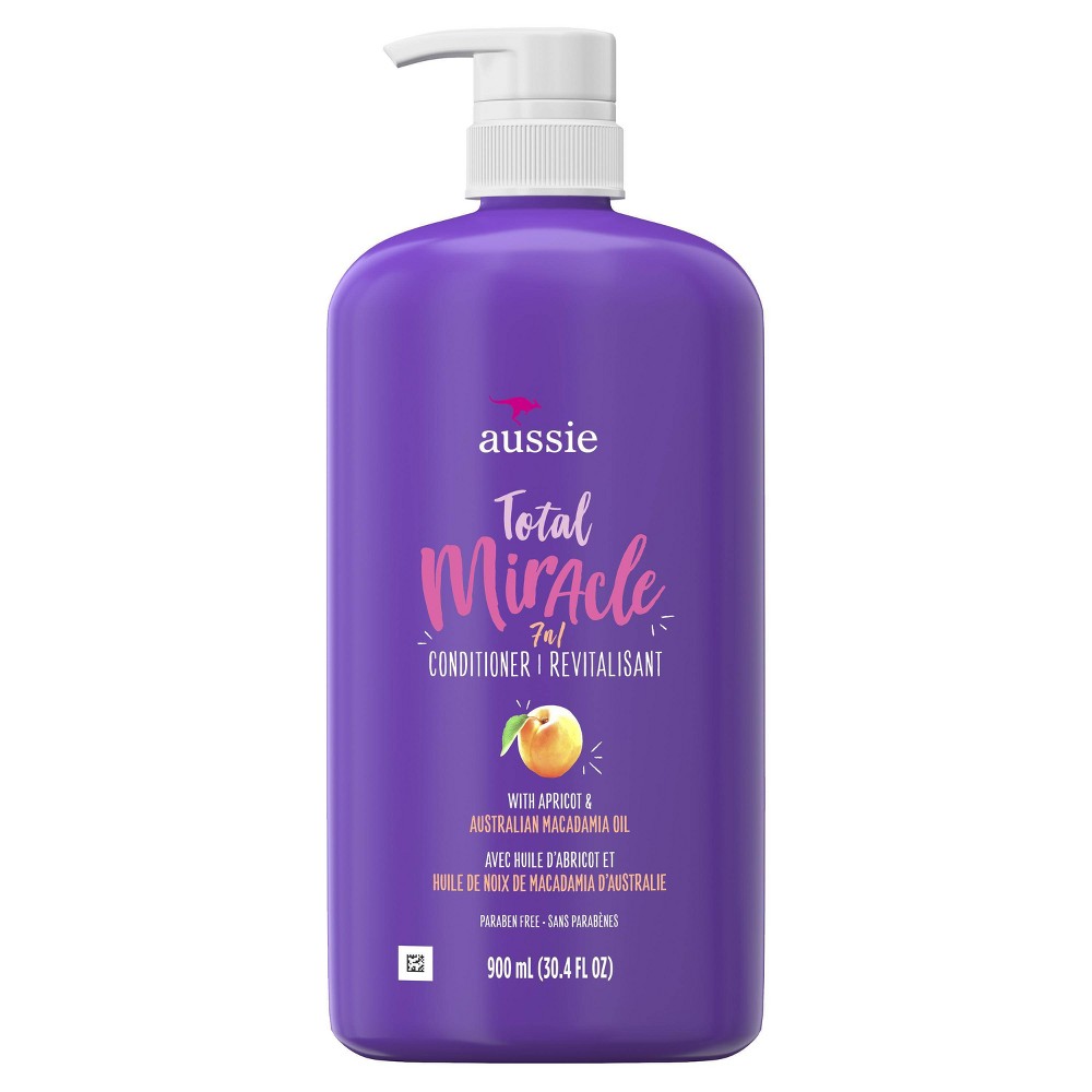 Photos - Hair Product Aussie Paraben-Free Total Miracle Conditioner with Apricot For Damage Hair 