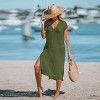 Women's Short Sleeve Cut-Out Cover-Up Dress - Cupshe - 2 of 4
