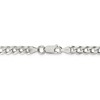 Black Bow Jewelry 5.5mm Sterling Silver, Solid Curb Chain Bracelet - image 3 of 4