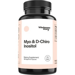Wholesome Story Myo & D-Chiro Inositol Capsules, Supports Healthy Hormone Levels, Menstrual Cycles & Ovarian Health - 1 of 4