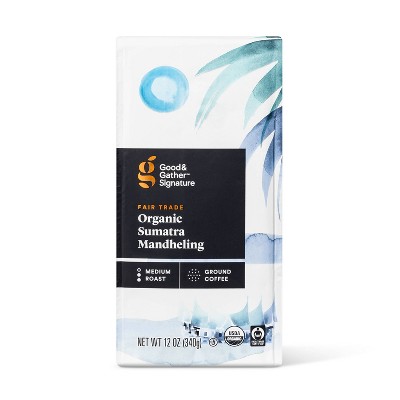 Signature Coffee Organic Sumatra Mandheling Medium Roast Ground Coffee - 12oz - Good & Gather™
