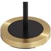 Pacific Coast Lighting Deville Modern 65" Tall Standing Floor Lamp Skinny Pole Metal Black and Brass Finish Living Room Bedroom House Reading Office - 4 of 4