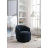 CAVINAS Teddy/Velvet Swivel Accent Chair,Barrel Chair with Wooden Frame and Swivel Base,Modern Upholstered Swivel Living Room Chairs for Living Room - 4 of 4