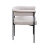 Meridian Furniture,Malin Linen Textured Fabric Dining Chair, Set of 2 - 3 of 4