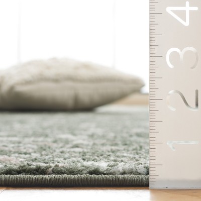 Ivory Charcoal 2'6"x4' Synthetic Easy-Care Rectangular Rug