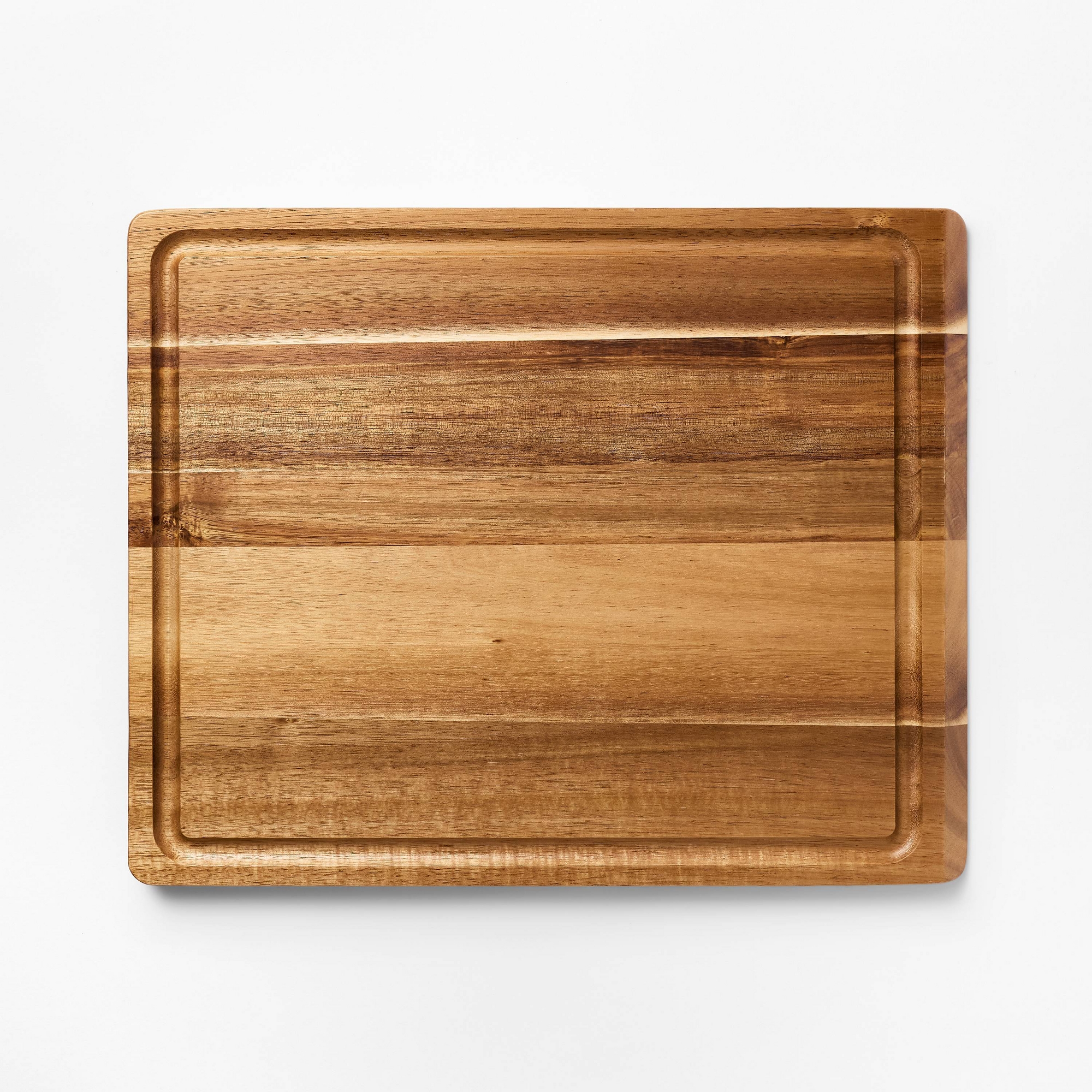 12"x15" Reversible Acacia Cutting Board Natural - Figmint™