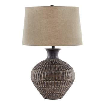 Ancel Metal Table Lamp Black/brown - Signature Design By Ashley : Target