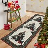 TackView Christmas Tree Area Rugs for Living Room Bedroom,Dining Room Washable Area Rug Non-Slip Non Skid Large Non Slip Xmas - 3 of 4
