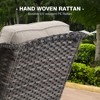 YARDSIGHT Patio Wicker Outdoor Chairs Set of 2, All-Weather Rattan Armchairs with Thick Cushions for Garden, Porch, Balcony, Backyard - 4 of 4