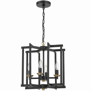 Craftmade Lighting Avante Grand 4 - Light Chandelier in  Flat Black/Satin Brass - 1 of 1
