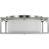 Progress Lighting, Chadwick Collection, 2-Light Flush Mount, Brushed Nickel, Opal Glass Shade - 4 of 4