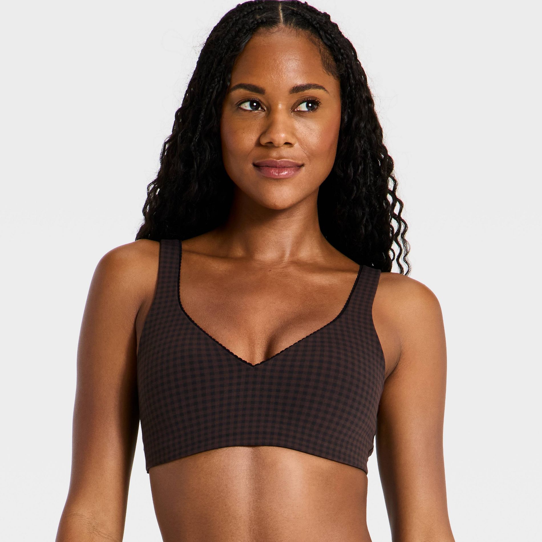 Women's Everyday Soft Light Support Printed Scallop Trim Sports Bra - All In Motion™