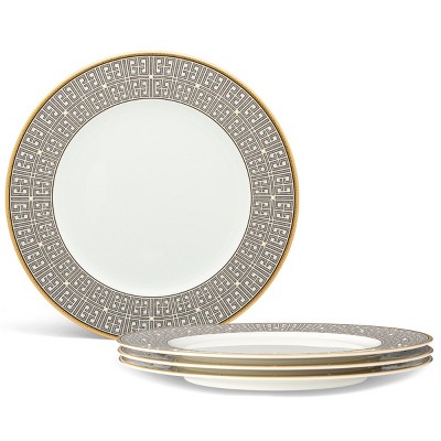 Noritake Infinity Bronze Set of 4 Dinner Plates