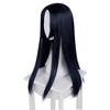 Unique Bargains Women's Wigs 28" Deep Blue with Wig Cap - 3 of 4