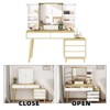 Vanity Desk, Makeup Vanity Table with 6 Drawers & Storage Shelves, 47'' Dressing Table for Bedroom - 4 of 4