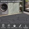 Modern Rug Runners for Hallways, Abstract Kitchen Runner Rugs Non Slip Bath Runner, Rainbow Washable Runners Rug - 4 of 4