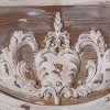 Wood Floral Carved Acanthus Wall Mirror Brown - Olivia & May - 4 of 4