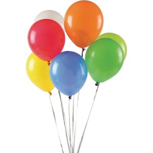 Assorted Color Latex Balloons, 9" (Pack of 144) - 1 of 4