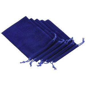 Unique Bargains Glasses Wedding Microfiber Soft Drawstring Gift Storage Bags 5 Pcs - 1 of 3