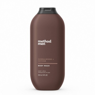 Method Men's Body Wash Sandalwood + Vetiver - 18 fl oz
