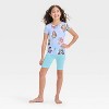 Girls' Disney Princess 3pc Pajama Set - Blue - 3 of 4