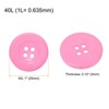 Unique Bargains Resin Snap Fastener Round Flat 4-Hole Sewing Buttons 10 Pcs - 2 of 4