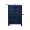 Metal Display Cabinet,Storage Cabinet With Two Glass Doors,Sideboard Cabinet,Display Cabinet For Dining Room,Living Room-Cuddlewood - 4 of 4