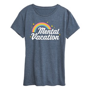 Women's - Instant Message - Mental Vacation Short Sleeve Graphic T-Shirt - 1 of 4